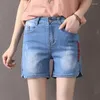 Dames shorts Jbersee Hoogwaardige Zomer Katoen vrouwen Taille Borduurgaal jeans plus maat sexy mode casual korte feminino