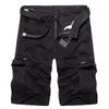 Mäns shorts män shorts herrar militär last sommar armé gröna bomull män förlorar flerficka homme casual Bermuda byxor 40 022023H