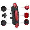 Cykel TAILLIGHT USB RECHARGEABLE BACK LAMP MTB ROAD LIGHTS HJÄLP UPP CYKLING LJUS FLASKA FÖR RIKER BIKE ACCCISTERS 0202