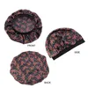 Beanies Beanie/Skull Caps Fashion Satin Bonnet For Women Day Night Round Sleep Cap Muslim Print Head Wrap Hair Styling Ladies Cover