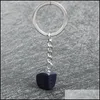 Nyckelringar Irregar Natural Crystal Stone Pendant Keychains for Women Men Lover Jewelry Bag Car Decor Fashion Accessories 1213 B3 Drop Dhzqa