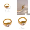 Ringos de cluster yup yup a￧o inoxid￡vel cora￧￣o c￺bico zirc￴nia anel de moda de moda metal geom￩trico para mulheres eleglish exclusivo j￳ias de design dhqcl