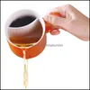 Tazze Tazza da tè originale Tazza in ceramica con coperchio Biscotto Fiore Regalo per ufficio Set di acqua Caffetteria Casa Utensili per bere Drop Delivery Gar Dh23V