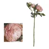 장식용 꽃 유럽 레트로 벨기에 모란 인공 웨딩 장식 Mariage Fleur Artificielle 홈 장식 화환