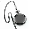 Pocket Watches 2023 Watch Retro Vintage Men Steampunk Smooth Surface Pendant Chain Classic