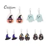 Charm Black Lives Matter Boucles d'oreilles en cuir Halloween Skl pour les femmes Cadeaux de fête Drop Delivery Jewelry Ot8Lw