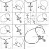 Pendant Necklaces Brass Cross Necklace Factory Outlets Decoration Vintage Charm Adjustable Available Drop Delivery Jewelry Pendants Dhbj9