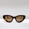 ハバナブラウンキャットアイサングラス女性男性ファッションビッグメガネ Sonnenbrille gafa de sol サンシェード UV400 眼鏡ボックス付き