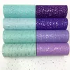 Party Decoration 15cm 25yards Tulle Roll Spool Glitter Fabric Organza Wedding Girls Birthday Supplies Baby Shower