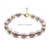 Perles de riz d'eau douce perlées Bracelet de brin de couleur naturelle Bracelets réglables bracelet pour femmes bijoux amour souhait cadeau goutte livrer Dhxe2