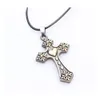 Pendant Necklaces Brass Cross Necklace Factory Outlets Decoration Vintage Charm Adjustable Available Drop Delivery Jewelry Pendants Dhbj9