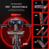 S feu arrière sans fil USB Rechargeable 10 LED feu de vélo 2400 mAh feu arrière étanche type-c accessoires de vélo 0202