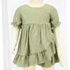 Girl Dresses Elegant Princess Girls Dress Summer Cute Ruffles Lace Edge Tutu Kids For Clothing Short Puff Sleeve Children