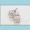 Orecchini a bottone per donna moda coreana rame ciondola canale orecchino matrimonio argento sterling 925 consegna goccia gioielli Dheup