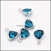 Charms Fashion Crystal Charm 12 Colors Triquetrous Butestone для бакетов ожерелье DIY Ювелирные изделия, вывод, капля, выставка, найдите OTDOG