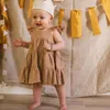 Meisjesjurken meisjes strandjurk zomer ruches kanten kinderen tutu rok voor boho kleding peuter peuter spelen kleding kinderen