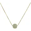 Choker 316 Stainless Steel Jade Necklace For Women Minimalist Light Luxury Clavicle Chains Beads Golden Necklaces Jewerly