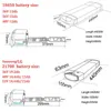 Enhetspaket Power Ebike Battery 18650 21700 (LG) Bakre rack 36V 48V 12AH 13AH 15AH LITIUM BATTERIA FÖR ELEKTRISK BILYCEL 0 - 1000W