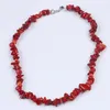 Colares pendentes Moda Mulher 925 Sliver Prazado Handmade Multilayer Red Coral Colar e pulseira de charme