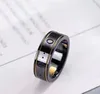 Fashion Black Ceramic Cluster rings bague anillos for mens and women engagement wedding couple jewelry lover gift2870002