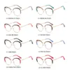 النظارات الشمسية 82083 TR90 Round Frame Plate Color Eyeglasses Matter