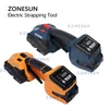 ZONESUN Handheld Electric Strapping Machine PP/PET Strip Belt Portable Lithium Rechargeable Battery Power Packing Machine ZS-PQ2