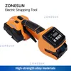 ZONESUN Handheld Electric Strapping Machine PP/PET Strip Belt Portable Lithium Rechargeable Battery Power Packing Machine ZS-PQ2