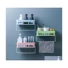 Bathroom Storage Organization And Kitchen Wall Rack Plastic Refrigerator Cutting Wrap Tin Paper Towel Holder Shelf Hang Drop Deliv Dh9Pg