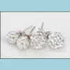 Orecchini a bottone per donna moda coreana rame ciondola canale orecchino matrimonio argento sterling 925 consegna goccia gioielli Dheup