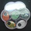 Pendanthalsband 7st Natural Stone Pendants med plastlåda för dina samlingar Storlek 35x25mm Olika mixtyper Mer form