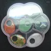 Naszyjniki wiszące 7pcs Wisiorki z kamienia naturalnego z plastikowym pudełkiem do kolekcji Rozmiar 35x25 mm Różne typy mieszanki więcej kształtu