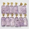 Charms Retro Amethyst Naturstein Säule Anhänger Großhandel DIY Halskette Schmuckherstellung 41mm x 17mm x 11mm Drop Lieferung Finden Dhgarden Dhscw