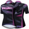 Racingjackor RCC Sky Women Cycling Jersey Summer Black White Mtb Mountain Bicycle Bike Wear Shirt Clothing QY0343