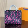 Bolsas de ombro de luxo de 34cm feminino de gotas de designer de luxo bolinhas bolsas de praia bolsa de abóbora sacolas de tela de couro genuíno