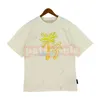 Mens Summer Apricot T Shirt Designer Womens Fashion Print Tees Streetwear Hip Hop Clothing Size S-XL