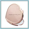 Andere huizentuin mini draagbare make -up compacte pocket spiegel spiegel twosde vouwmake -up vrouwen cosmetische spiegels drop levering dhbch