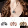 Pendant Necklaces European And American Female Sunflowers Double Necklace Alloy Flower Lettering Short Paragraph Clavicle Drop Deliv Dhthl