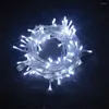 Strings Party Wedding Decoration 13m 100LED CURTIN LAMP EU US Plug-In LED String Lights Garland Fairy Light Year's 8 lägen