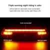 s 2000mAh Rear Rechargeable Bike Lamp Induction Brake Taillight Bicycle Led Light Remote Control Turn Signal Lantern 0202