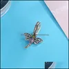 Beaded Necklaces 1Pcs Cute Dragonfly Pendant Diy Beads Adapting To Original Pandora Charm Bracelet Ladies Jewelry Making Gifts 100C3 Dhsvp