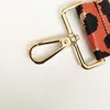 Materiały do ​​produkcji bagażu w bagażu 75-135 cm 3,8 cm Pasek DIY torebki Kobiety Leopard Print Crossbody Nylon S Akcesoria Regulowane ramię 230201