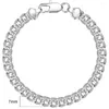 Pulseiras de link 7mm de largura feminino mensal caracol branco cor de ouro gf accessos de correntes de braceletes de moda jóias de moda dgb372