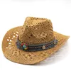 Широкие шляпы ковша соломенная западная ковбойская шляпу