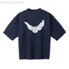 23sss Designer Kanyes Classic Wests t-shirt Balencigas Treparts Joint Peace Dove Tryckt tvättvatten Korta ärmar High Street Herr och 0b8j