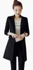 Costumes pour femmes Blazers femmes bureau dame style long poche Est élégant bouton surdimensionné printemps noir mince grande taille 4XL cranté ZY576