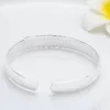 Bangle LSSP#Silverpläterad armband Öppnande födelsedagspresent smycken grossist ung kvinna bröllop