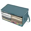 Sacs de rangement vêtements pliable Non-tissé étanche à la poussière Portable placard organisateur oreiller couette couverture finition sac 1 pièces