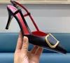 하이힐 샌들 디자이너 신발 상자 큰 크기 여름 새 브랜드 6cm 8cm 10cm 얇은 힐 웨딩 웨딩 슈즈 블랙 실버 금색 빨간 먼지 가방 34-44