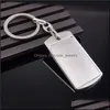 Key Rings Blank Diy Custom Engraved Personalized Keychain Alloy Lovers Gift Creative Lovely Chain Wholesale Jewelry 100 Drop Delivery Dhg4E