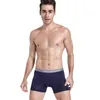 Unterhosen Herren Einfache Mid-Rise Modal Boyshorts 3D U-konvex Weiche, atmungsaktive Boxerhöschen Hautfreundlicher Freizeitsport